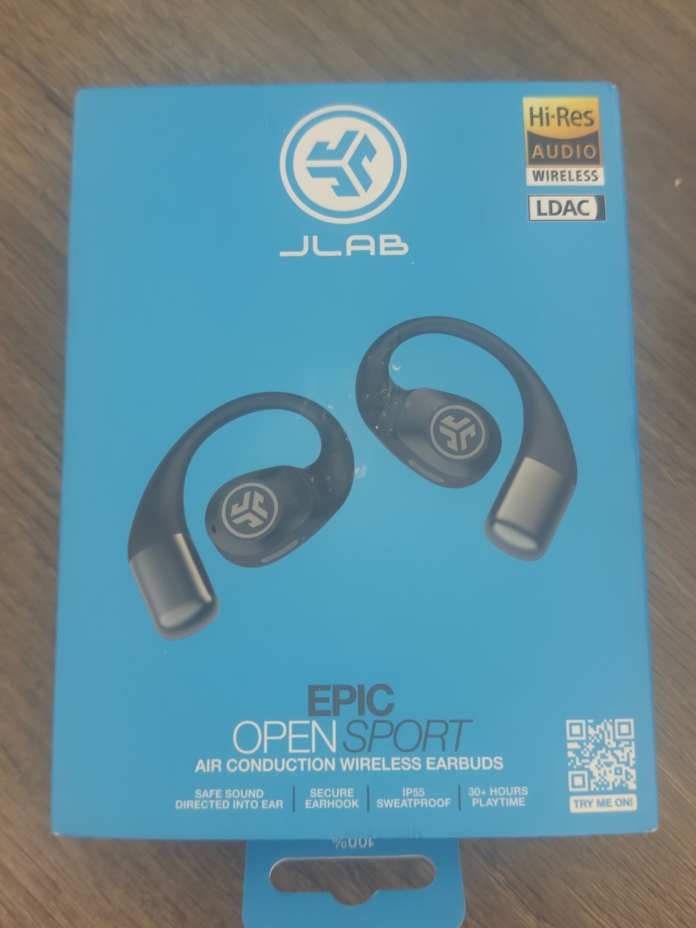 JLab Epic Open Sport Wireless Earbuds - Black